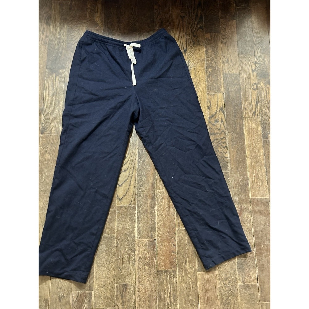 J.Crew Wool Elastic‎ Band Crop Pants Size 14T Navy Blue
